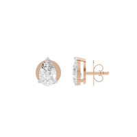 Eira Pear Studs 2.106 Lab Grown Diamond Earring
