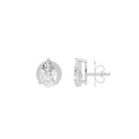Eira Pear Studs 2.106 Lab Grown Diamond Earring