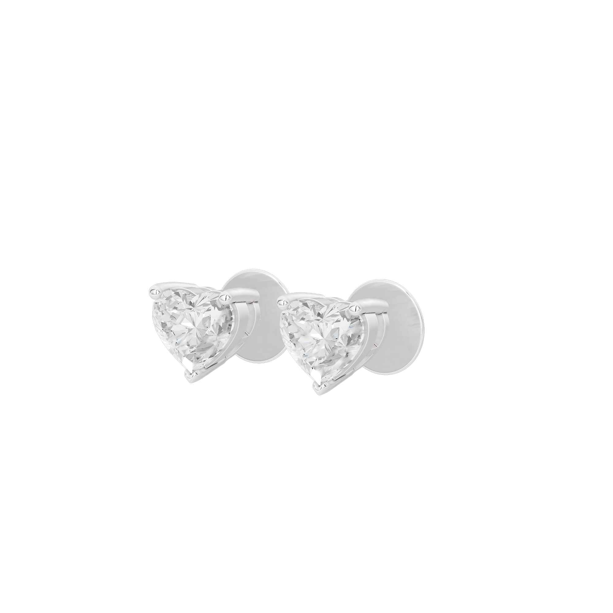 Drip in Love Solitaire 2.058 Carat Lab Grown Diamond Stud Earrings