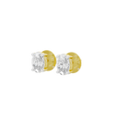 Power Solitaire 3.131 Carat Lab Grown Diamond Stud Earrings