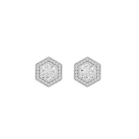 TriFlect Studs 3.046 Carat Lab Grown Diamond Earrings