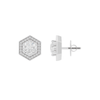 TriFlect Studs 3.046 Carat Lab Grown Diamond Earrings