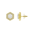 TriFlect Studs 3.046 Carat Lab Grown Diamond Earrings
