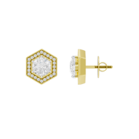TriFlect Studs 3.046 Carat Lab Grown Diamond Earrings