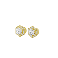 TriFlect Studs 3.046 Carat Lab Grown Diamond Earrings