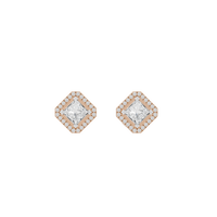 Princess Treament 2.306 Carat Lab Grown Diamond Studs