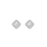 Princess Treament 2.306 Carat Lab Grown Diamond Studs