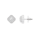 Princess Treament 2.306 Carat Lab Grown Diamond Studs