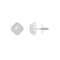 Princess Treament 2.306 Carat Lab Grown Diamond Studs