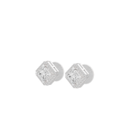 Princess Treament 2.306 Carat Lab Grown Diamond Studs