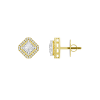 Princess Treament 2.306 Carat Lab Grown Diamond Studs