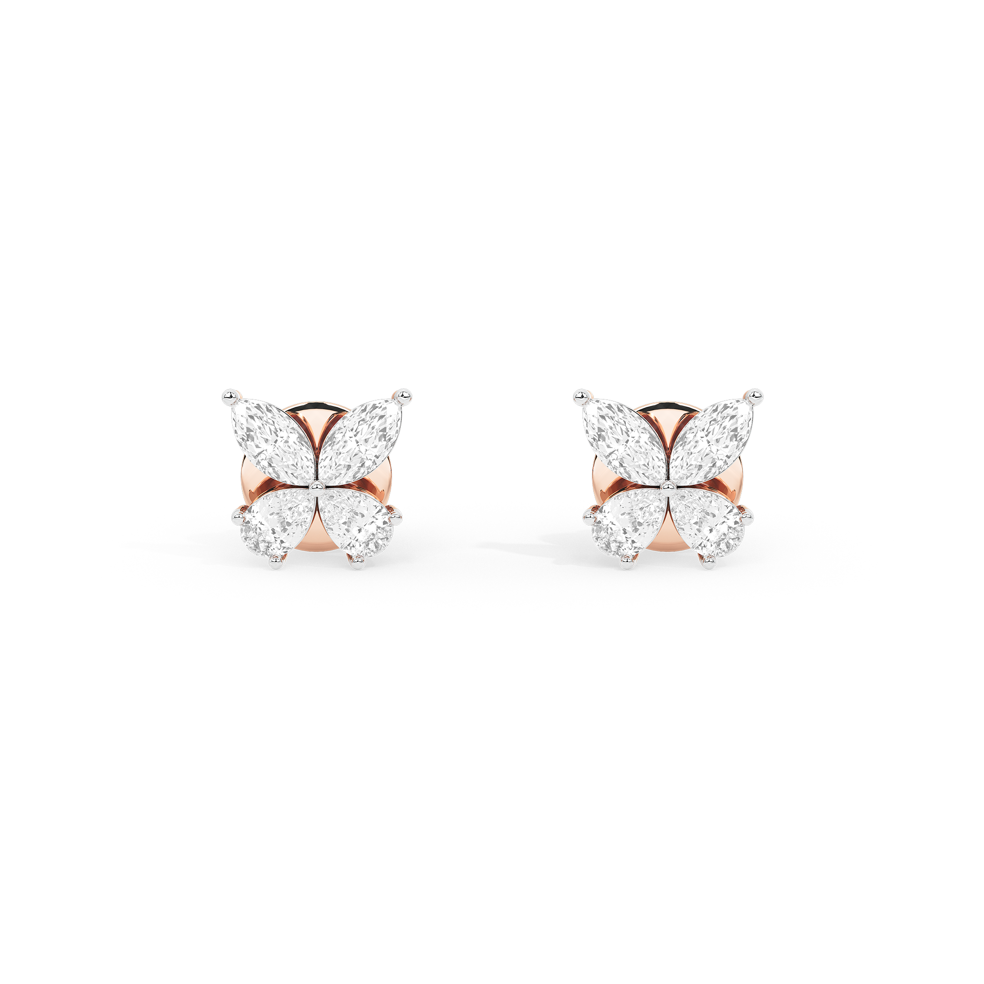 GlimmerWings 1.074 Carat Lab Grown Diamond Earrings