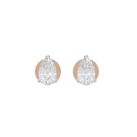 Pear Up Solitaire 2.169 Carat Lab Grown Diamond Studs