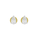Pear Up Solitaire 2.169 Carat Lab Grown Diamond Studs