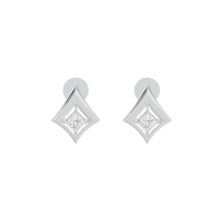Lena Clean-Lined Lab Diamond Earrings