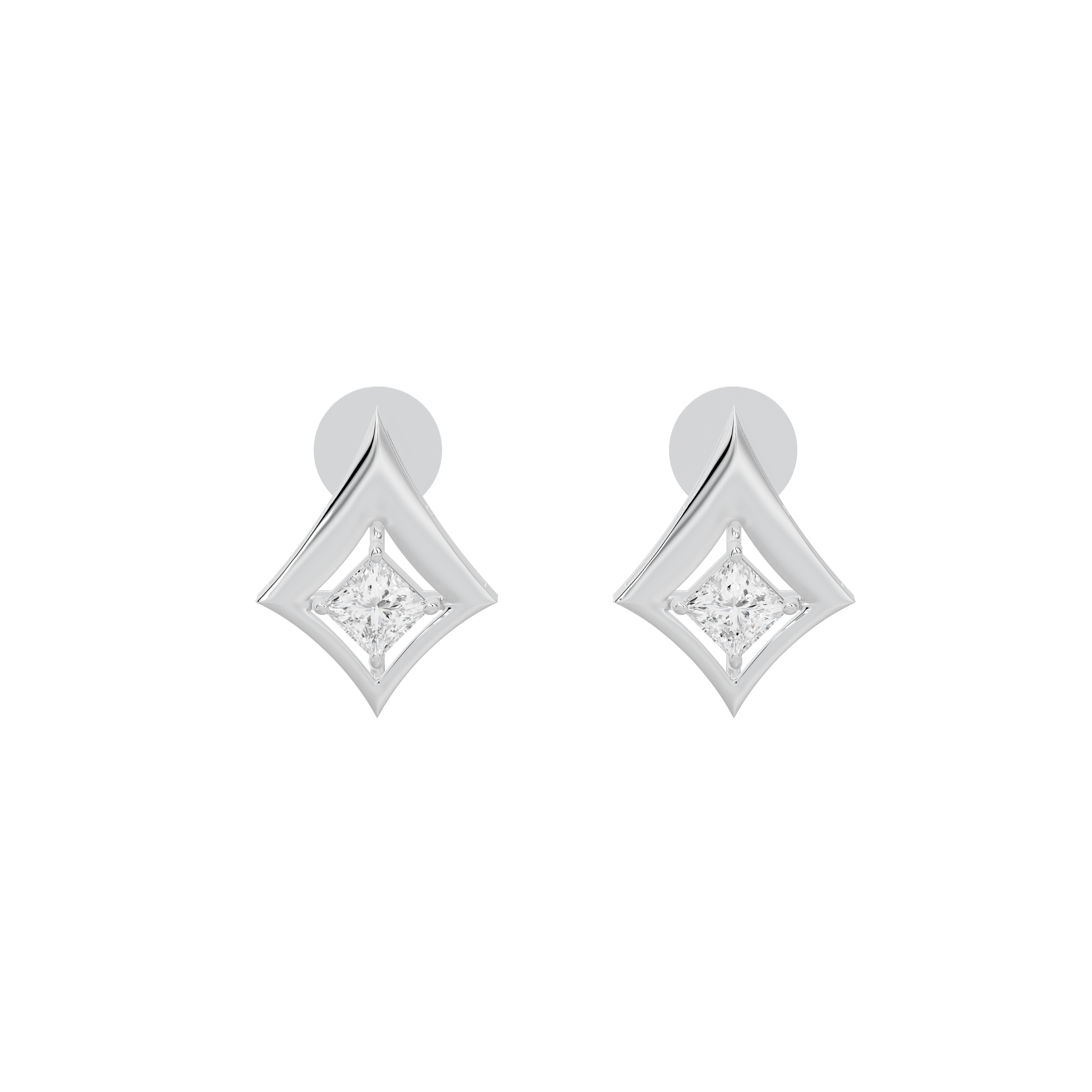 Lena Clean-Lined Lab Diamond Earrings