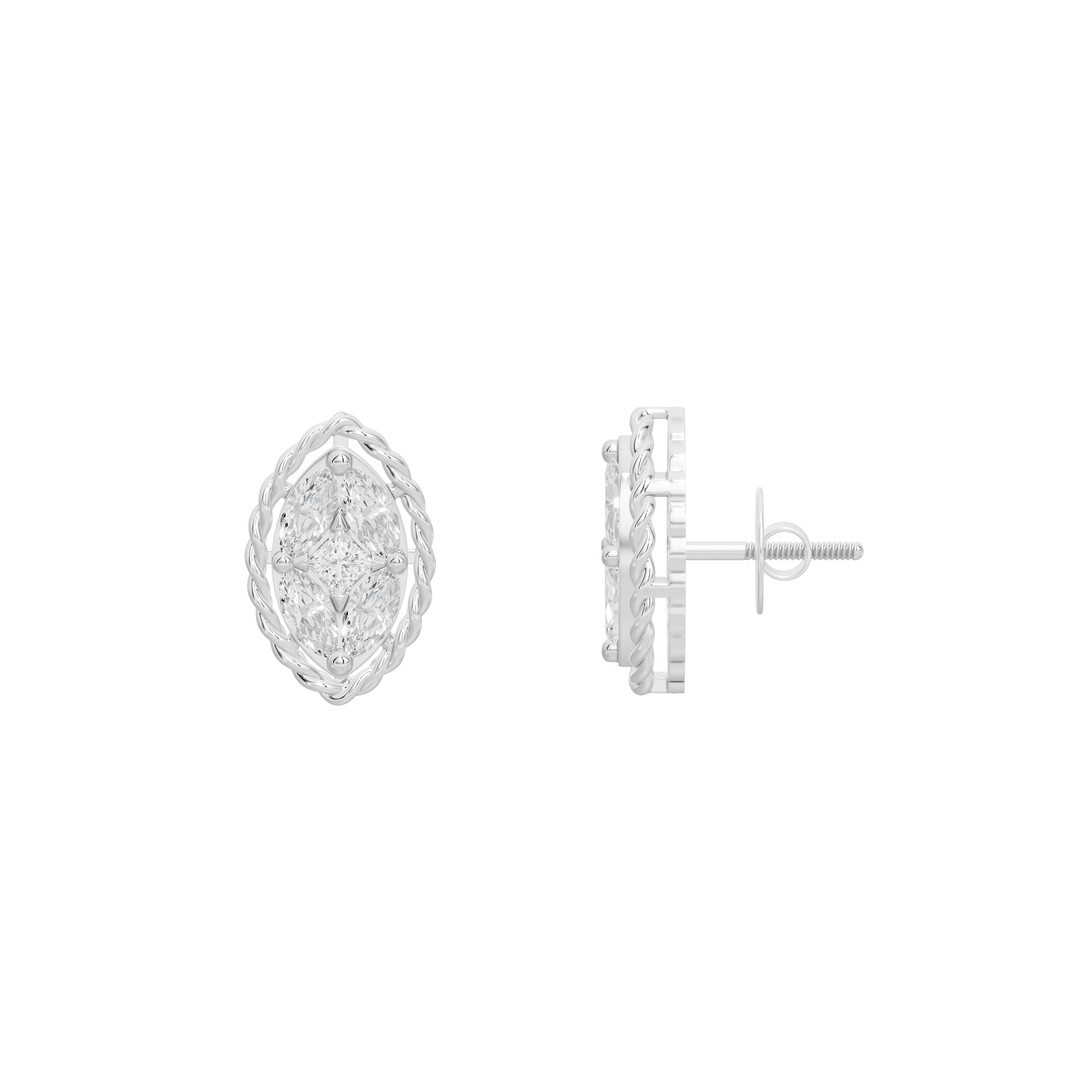 Nia Sleek Lab Diamond Earrings