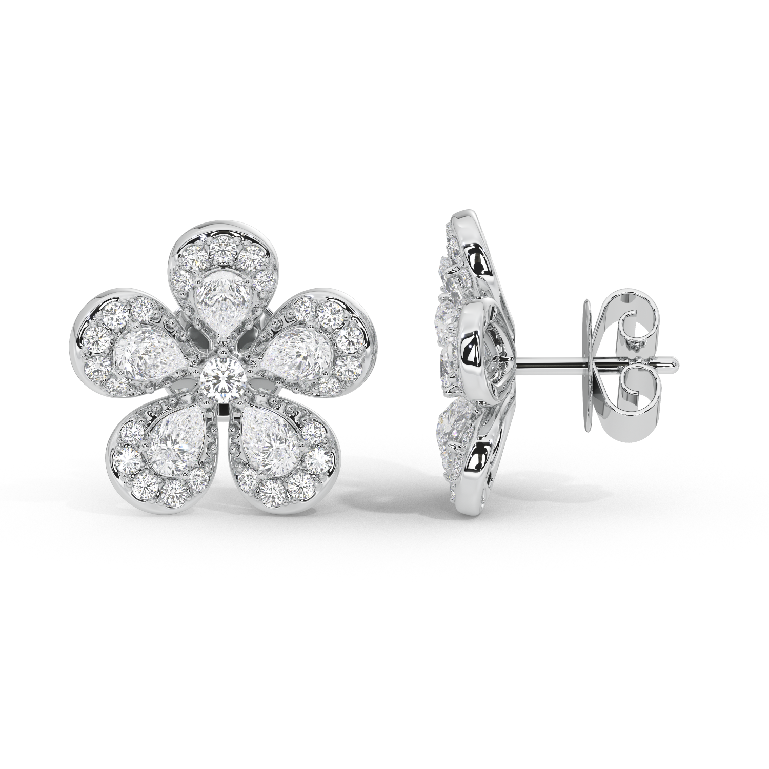 BloomBling 2.354 Carat Lab Grown Diamond Studs