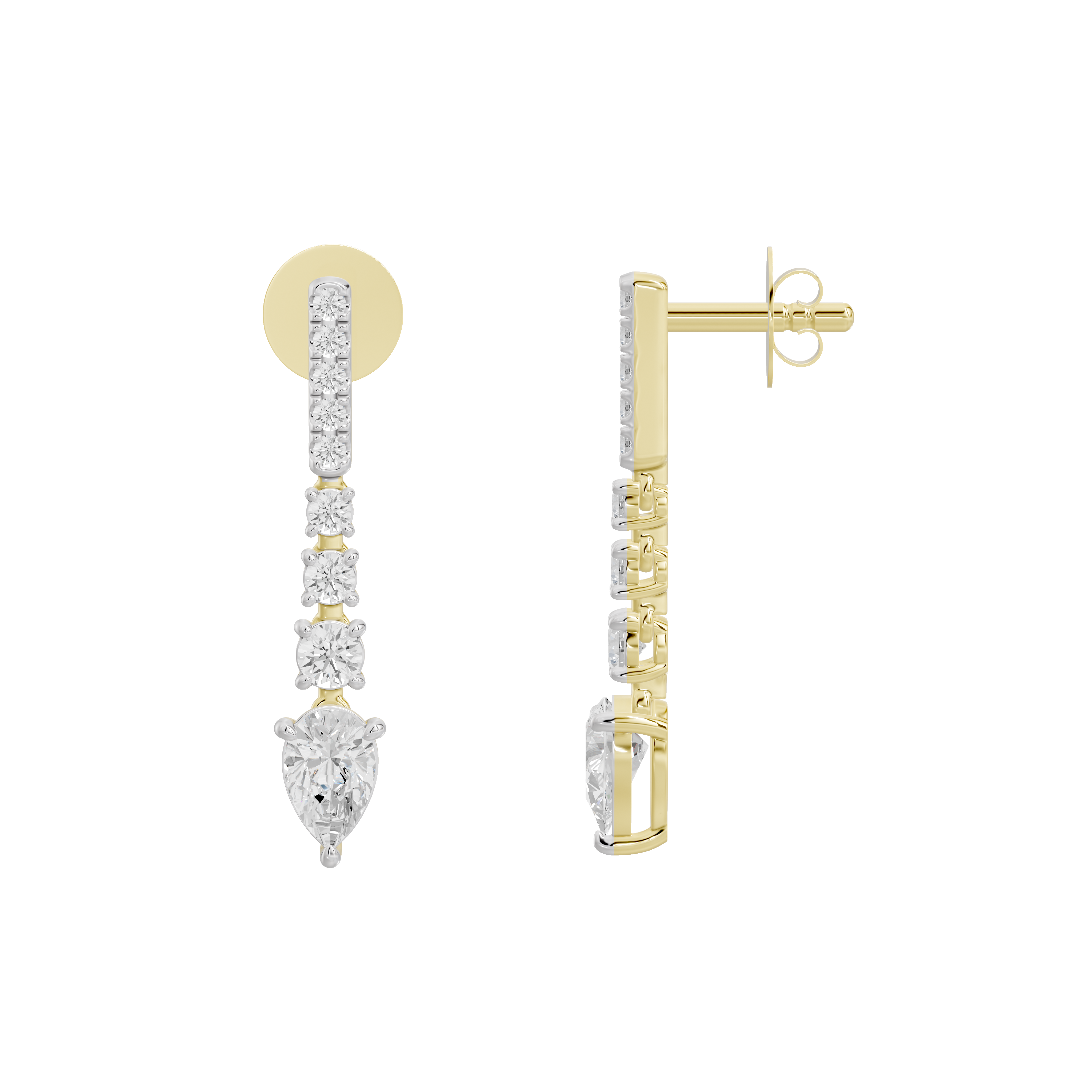 Mystery Lab Diamond Earrings