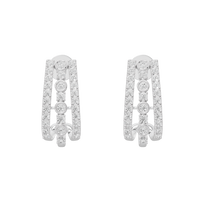 Novi Curved Lab Diamond Earrings