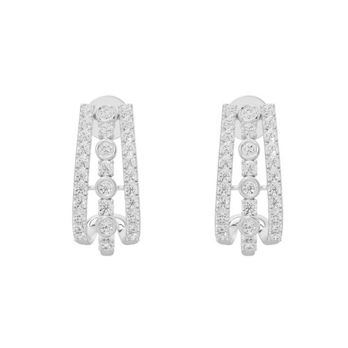 Novi Curved Lab Diamond Earrings