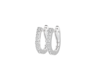 EdgeLight Hoops - Lab Diamond Earrings