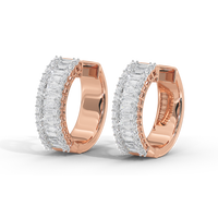 Beamline Hoops 1.63 Carat Lab Grown Diamond Earrings