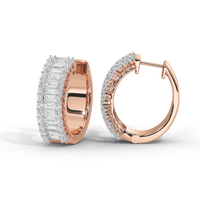 Beamline Hoops 1.63 Carat Lab Grown Diamond Earrings
