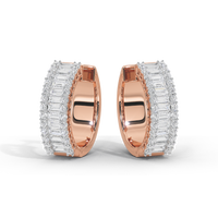 Beamline Hoops 1.63 Carat Lab Grown Diamond Earrings