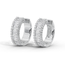 Beamline Hoops 1.63 Carat Lab Grown Diamond Earrings