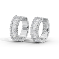 Beamline Hoops 1.63 Carat Lab Grown Diamond Earrings