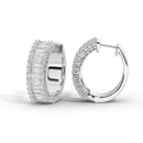 Beamline Hoops 1.63 Carat Lab Grown Diamond Earrings