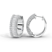 Beamline Hoops 1.63 Carat Lab Grown Diamond Earrings
