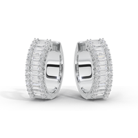Beamline Hoops 1.63 Carat Lab Grown Diamond Earrings