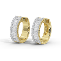 Beamline Hoops 1.63 Carat Lab Grown Diamond Earrings