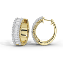 Beamline Hoops 1.63 Carat Lab Grown Diamond Earrings