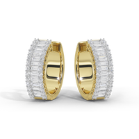 Beamline Hoops 1.63 Carat Lab Grown Diamond Earrings
