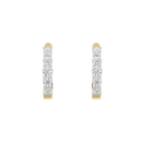 Nola Sleek hoop Lab Diamond Earrings