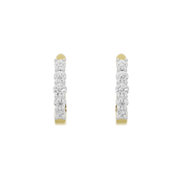 Nola Sleek hoop Lab Diamond Earrings