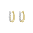 Nola Sleek hoop Lab Diamond Earrings