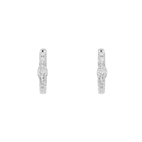 Amara Hoop Lab Diamond Earrings