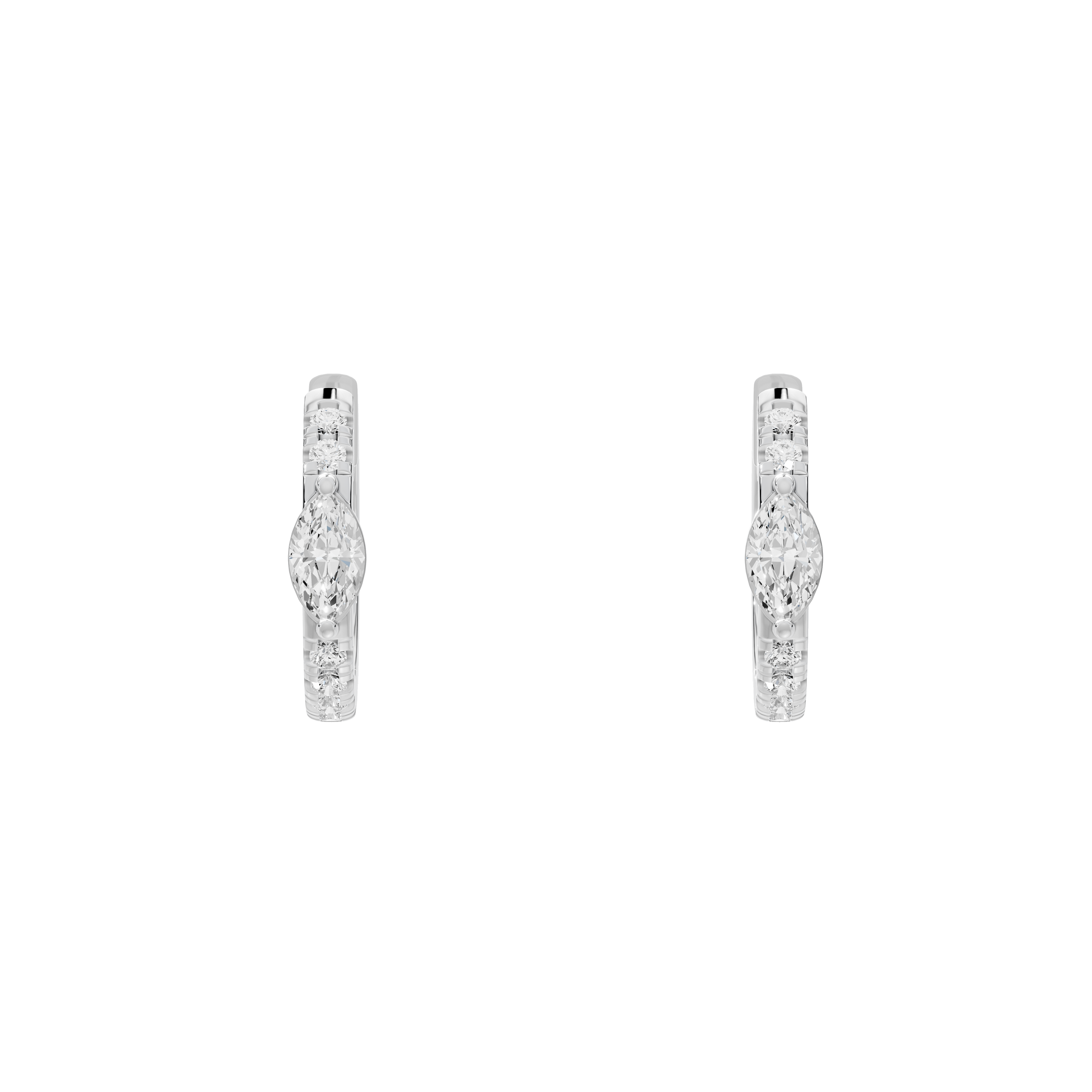 Amara Hoop Lab Diamond Earrings