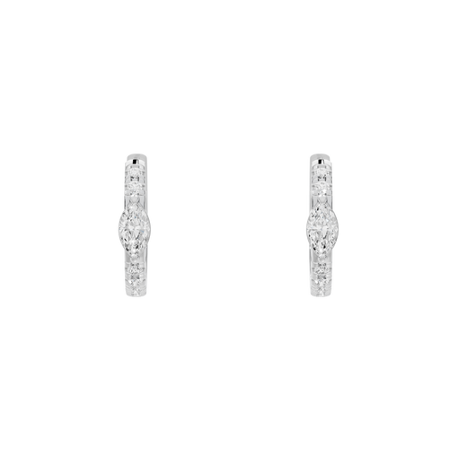 Amara Hoop Lab Diamond Earrings