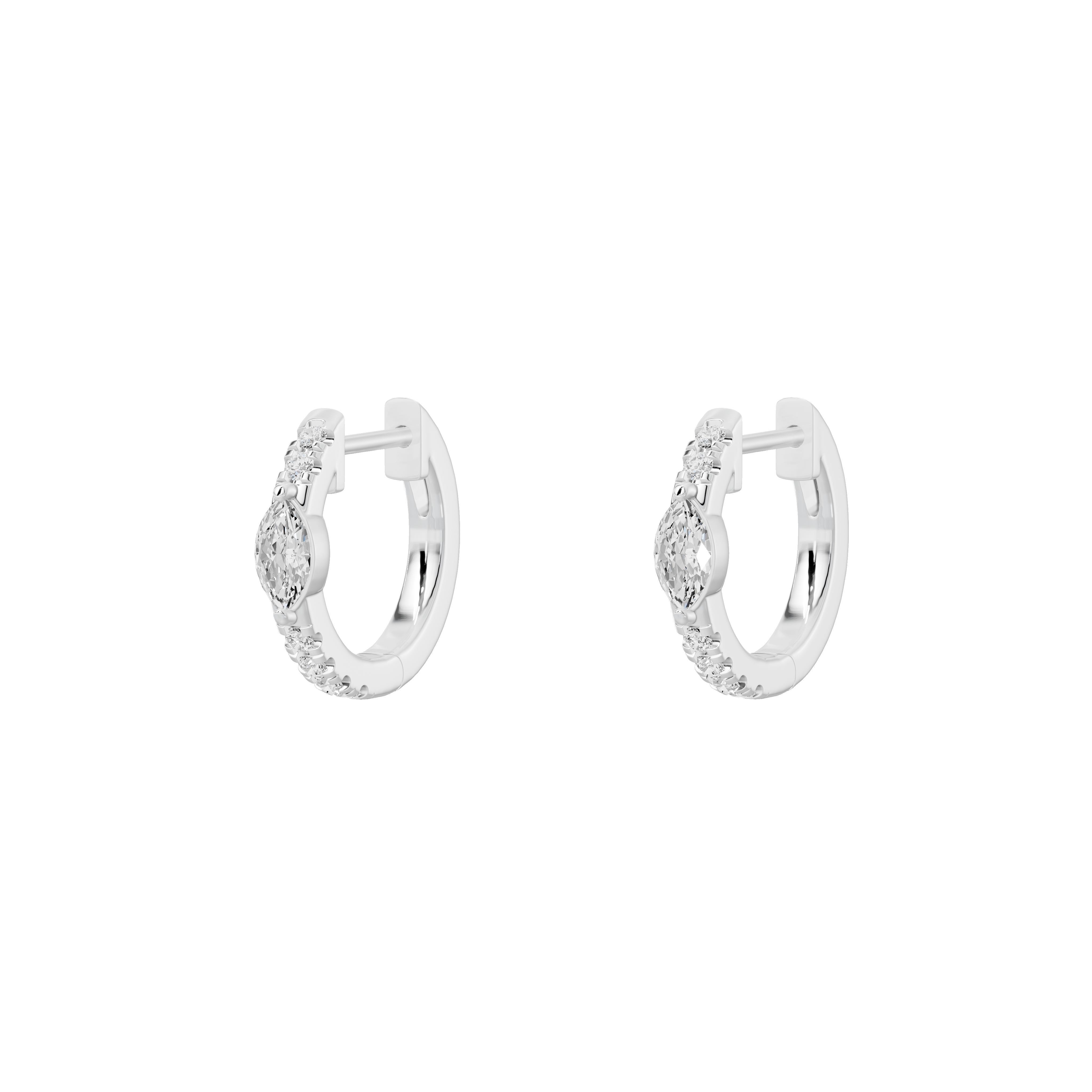 Amara Hoop Lab Diamond Earrings