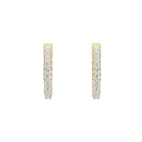 Pitstop hoops Lab Diamond Earrings
