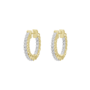 Pitstop hoops Lab Diamond Earrings