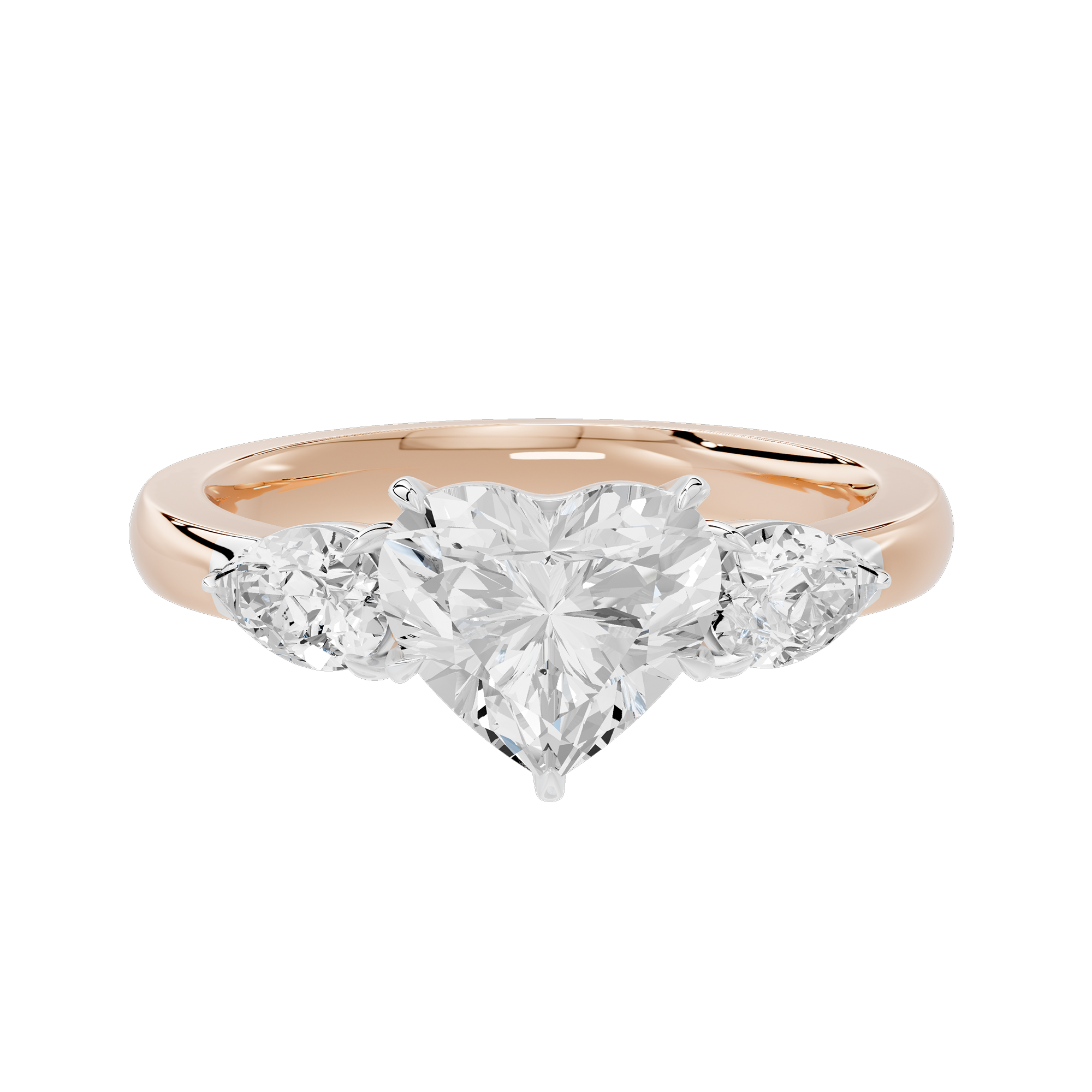 Heart Agenda 2.696 Lab Grown Diamond Ring