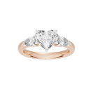 Heart Agenda 2.696 Lab Grown Diamond Ring