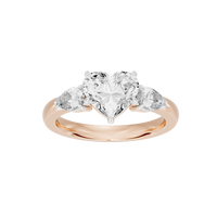 Heart Agenda 2.696 Lab Grown Diamond Ring