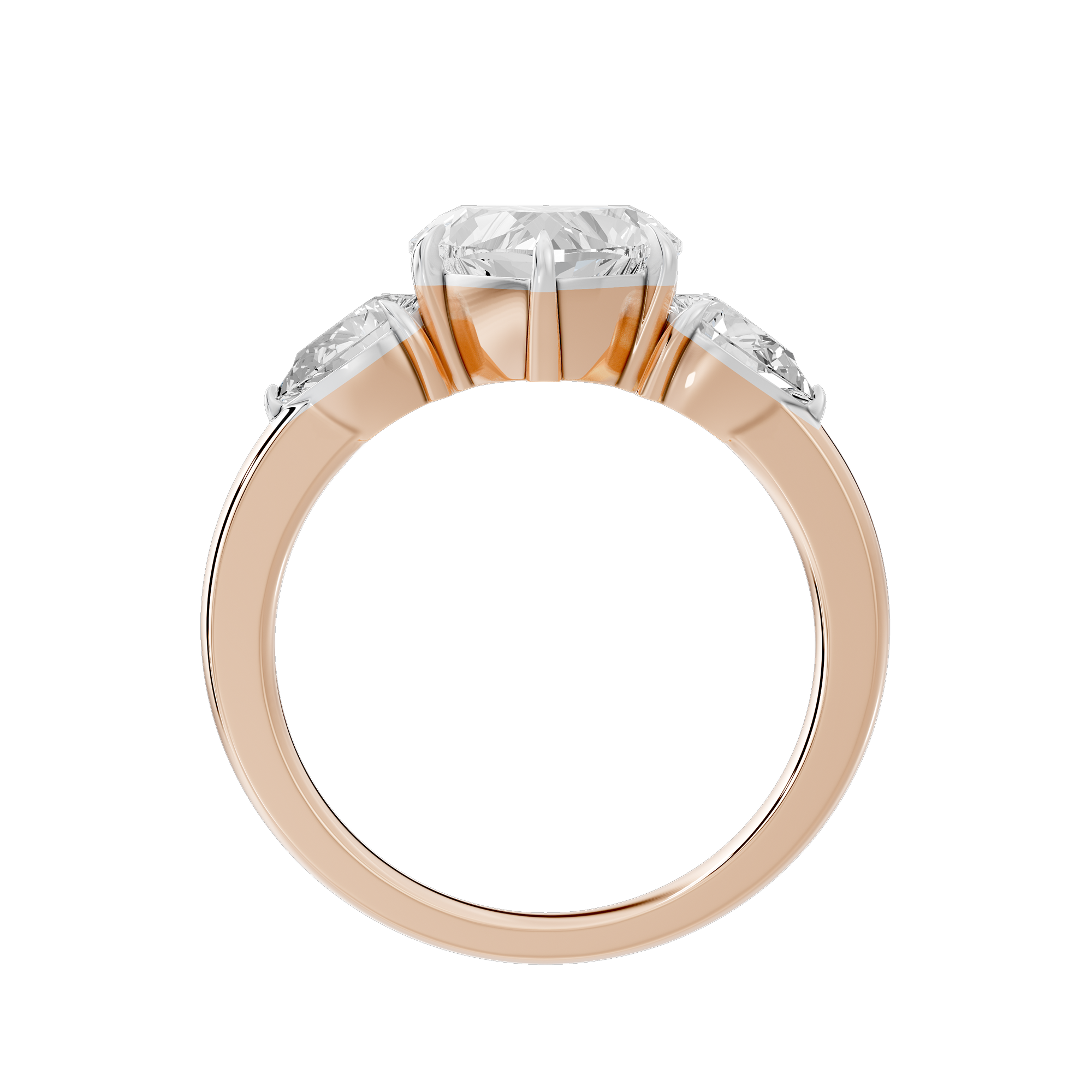 Heart Agenda 2.696 Lab Grown Diamond Ring